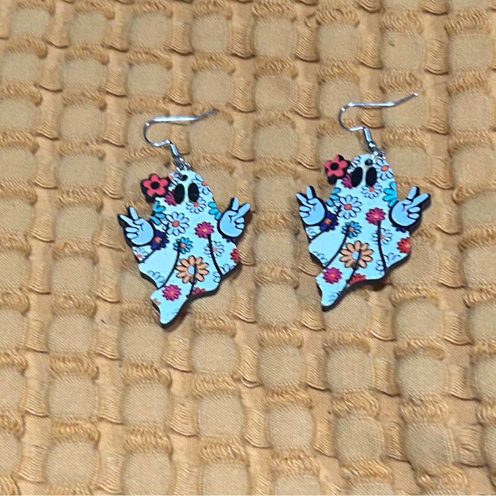Floral Ghost Earrings
